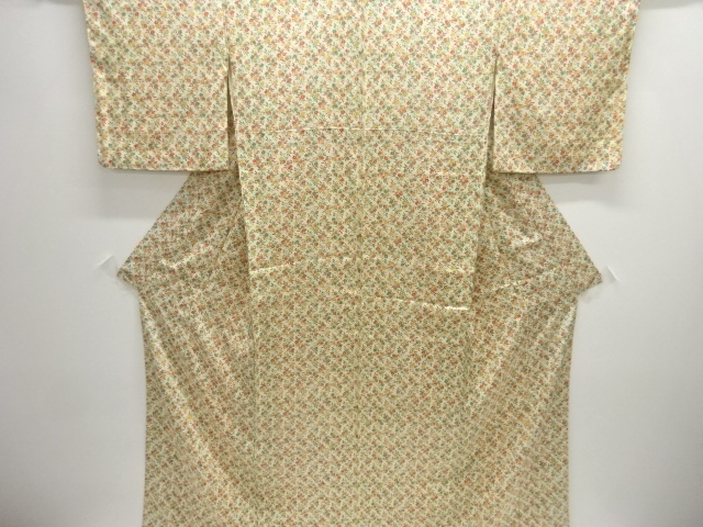 花模様小紋着物